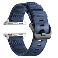 for Apple watch Straps 45mm 46mm Ultra2 3 49mm 42mm iwatch Band S11 46mm Nylon Canvas bracelet correa Series 11 10 9 8 7 6 11 SE S11 S10-46mm gray