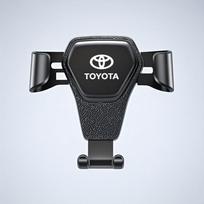 Gravity Car Mount GPS Mobile Phone Holder Vent Clip Installation Sticker For Toyota Corolla Yaris Aygo Prius amry Auris Avensis KC0 black