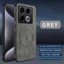 For Infinix Note 40 Pro/Infinix Note 40 5G Case Simple Stylish Magnetic Suction Luxury PU Leather Skin-friendly Anti-drop Cover Infinix Note 40 4G