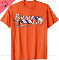 Vintage Barbers Pole Tee Hair Hairstylist Christmas Gift Tshirt Breathable And Comfortable Cotton Unisexs Tshirts Ropa Hombre 4XL gray