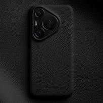 Originalios odos Melkco dėklas, skirtas Huawei Pura 70 Ultra Pura 80 Pro Plus, prabangus natūralios karvės odos pusiau apsaugantis neslystantis telefono dėklas Pura80ProPlus