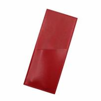 PU Leather Cutlery Pouch Stitched Edges Reusable Flatware Sleeve Open Pocket Cutlery Storage Bag Restaurant Table Setting