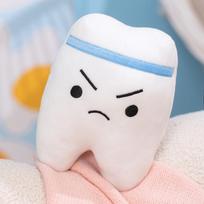 Cartoon Mini Teeth Plush Doll Toothpaste Toothbrush Teeth Oral Cleaning Healthy Plush Toy Home Bath Decoration Gift For Children about 9-15cm white