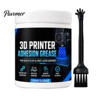 3D Printer Bed Adhesive Adhesion Paste, Anti-Warping Excellent Printing Accessories Grease, Reliable Filament Bonding on Surfaces Consistent 1pc white