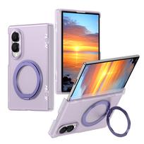 360 Rotating Magnetic Stand Skin Feel Case for Samsung Galaxy Z fold8 fold 8 wide Shockproof  For Magsafe Axis Protection Cover Galaxy Z Fold 8 violetinė