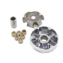 Aliuminio lydinio motorolerio variatoriaus sankabos mazgas Atsparus dilimui ritinėlių rinkinys Universalus daugumai 125cc 150cc benzininių motorolerių one size gray