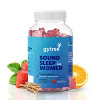 Gytree Melatonin 5mg Sleep Gummies for Women with Ashwagandha | Sleep Support Supplement | Helps Relax & Supports Restful Sleep | Strawberry Flavou