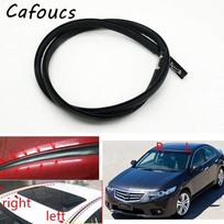 Cafoucs Car Roof Rubber Drip Finish Moulding With Clip For HONDA Accord Euro SPIRIOR CU1 CU2 2008-2014 1 piece Right RH black