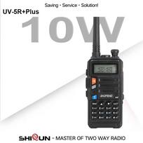 Baofeng Walkie Talkie 10W 2PCS UV-5R+Plus USB Charger UHF VHF Dual Band 10KM Long Range Upgrade of UV-5R UV-10R Two Way Radio