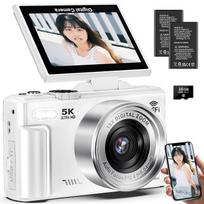 Beho digital camera 5K recording 75 million pixels can send smartphone Wi-Fi 180-degree rotating display comes 16GB card