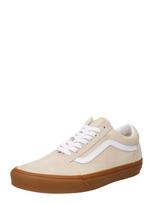 VANS Sportbačiai be auliuko 'Old Skool' smėlio spalva / balta