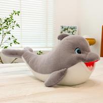 Mielas Džiaugsmo Delfinas Pliušiniai Žaislai Akvariumo Suvenyrai Vaikų Gimtadienio Dovana Delfino Pagalvė Namų Dekoras 35cm【0.15kg】 gray