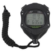 Digital Stopwatch Timer Large Display Night Light Alarm Function Multipurpose Electronic Sports Timer for Coaches gray