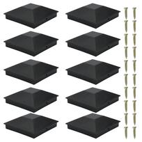 10 pakuočių 102*102mm(4*4colio) Medinis tvoros stulpas   Plastikinis denio stulpas   Atsparus vandeniui ir UV spinduliams, apsaugo stulpą nuo skilinėjimo ir puvimo Lauko stulpas   Kanalas black