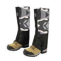 Waterproof Leg Gaiter Outdoor Snow Village Snow Cover Mountaineering Snow Desert Hiking Snow and Sand Prevention Leg Cover Skiin black