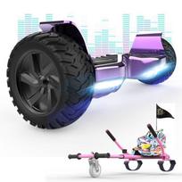 Hoverboard RCB 8,5 colio Elektrinis paspirtukas Visureigis Giropodas Hummer Bluetooth LED + Hoverkart Kartingas Reguliuojamas Violetinis&Rožinis rožinė