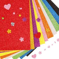A4 Thickened Glitter Foam Sheets Multi-color Sparkly EVA Sponge Paper DIY Craft Material for Kids Art Project Handmade Decoration Supplies 20*30cm