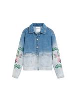 Desigual Demisezoninė striukė tamsiai (džinso) mėlyna / šviesiai mėlyna / žalia / raudona
