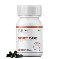 INLIFE Neuro Care Maisto papildas, Nervų sveikatai, Ašvaganda, 60 daržovių kapsulių