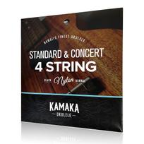 KAMAKA S-1 Ukulele Strings, SopranoConcert Size, Black Nylon String Set brown