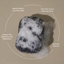 ILEM JAPAN Natural Konjac Sponge Body (Charcoal) gray