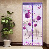 Elegantiškas kiaulpienės tinklelis nuo uodų durims su magnetine tinklelio dalimi apsaugai nuo vabzdžių 90x210cm/35.4x82.7in kava