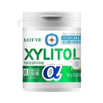 Importuota korėjietiška LOTTE Xylitol Cool Mint kramtomoji guma 86g white