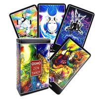 Osho Zen Taro kortos PDF vadovas anglų versija Oracle Deck stalo žaidimas vakarėliui blue