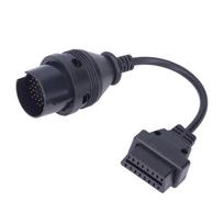 Diagnostikos adapteris juodas apvalus OBD2 38Pin kabelis gray