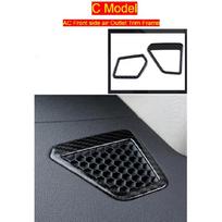 Car styling Carbon fiber Stowing Tidying Armrest box protect stickers covers For BMW 3 Serise G20 G28 Interior Auto E Model Carbon fiber black
