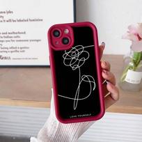 Sky Eye Ladder telefono dėklas, skirtas iPhone 15 14 13 12 11 Samsung A14 A15 A25 A24 S23 FE Huawei Honor 90 Angel Eye minkštas dangtelis A18 Love Yourself Gėlių menas Honor Magic 5 Pro black