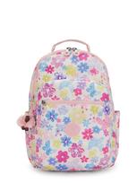 KIPLING Kuprinė 'Seoul Cellege Extra' azuro spalva / geltona / rožių spalva / avietinė