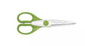 Universalios figūrinės žirklės Wedo 77 1901 Žalios 160 mm