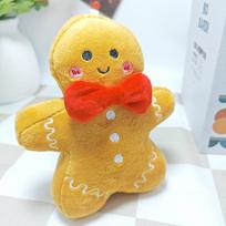 Christmas Tree Decor: Gingerbread Man Plush Toy & Cute Holiday Throw Pillow 17 cm red