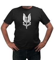 SAS Fancy Dress Costume t-shirt Who Dares Wins | Retro SAS who dares wins tshirt 2XL black