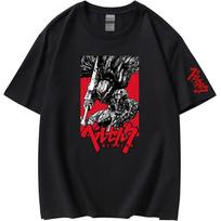 Berserk Manga Tshirs Men - Guts Graphic Print T Shirt Unisex - Anime Costume Round Neck Short Sleeve Tee Shirt XS-3XL(1) S