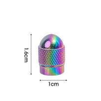 Car Tire Valve Caps Colorful Metal Valve Dust Cover Auto Motorcycle Bike Wheel Valve Stems Caps Car Styling Modified Accessories 1pcs blue