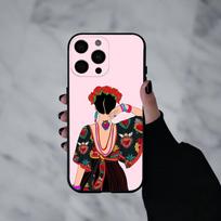 F-Frida-A K-Kahlo-g A-Art  Phone Case For iPhone 17pro, 16,15,14,13,12,11 X XR Plus,Others Soft Black Cover iPhone15 beige