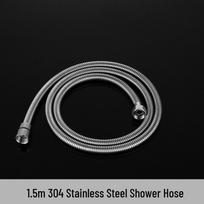 SUS304 Stainless Steel High-Pressure Rainfall Shower Head Set gray
