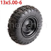 Motorcycle Accessories 13X5.00-6 inch wheel snow plow wheel butterfly flower tires 13 * 5.00-6 inch beach wheel 19mm gray