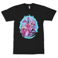 Hazbin Hotel Cherri Bomb and Angel Dust T-Shirt, Men's and Women's Sizes (bf-137) 4XL gray