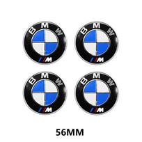 Hot For BMW M  For BMW E30 E38 E39 E46 E60 E61 E90 X1 X3 X4 X5 X6 E70 E83 X5 F10 F30 F32 4pcs 56mm 65mm Car Wheel Center Hub Cap Stickers black
