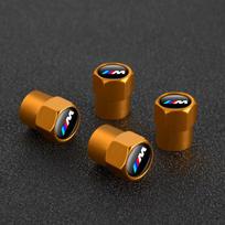 For BMW M 2026 New 4PC BMW Tire Valve Cover Dustproof Alloy Valve Cover Is Suitable For M M3 M5 G30/G20/G05/F30/F10/E70 1 3 5 7 Series E46 E36 E90 brown