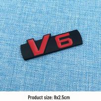 Geely Boyue/Emgrand/Borui Rear & Side TGDI V6 Logo Sticker Set Geely Logo white
