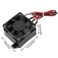 110V Mini Air Heating Constant Temperature Insulation PTC Thermistor Heater With Fan(12V/250W) black