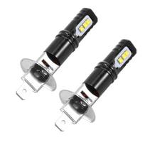 2x H1 6000k Super White 6000lm Drl Led Headlight Bulb Kit High-beam New - JA less