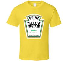 Heinz Geltoni Garstyčiai Helovino Grupės Kostiumas T Unisex Marškinėliai Medvilniniai Oversize Didelis Dydis M yellow