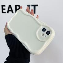 Samsung Galaxy A35 A55 S24 Ultra Xiaomi Poco X6 Pro Redmi Note 13 Pro 13C Telefono dėklas Juodas baltas skaidrus Minkštas viršelis Kreminis bangų dizainas Korpusas OPPO Reno11 F skaidri