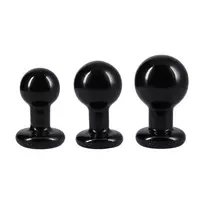 The Classic Round Plug 3-Piece Set Black - Graduated Training System