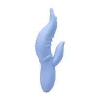Into The C Seahorse Siren Warming Waved Rabbit Vibrator Maui Blue